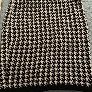 BCBG Max Azria sweater skirt with gold buttons